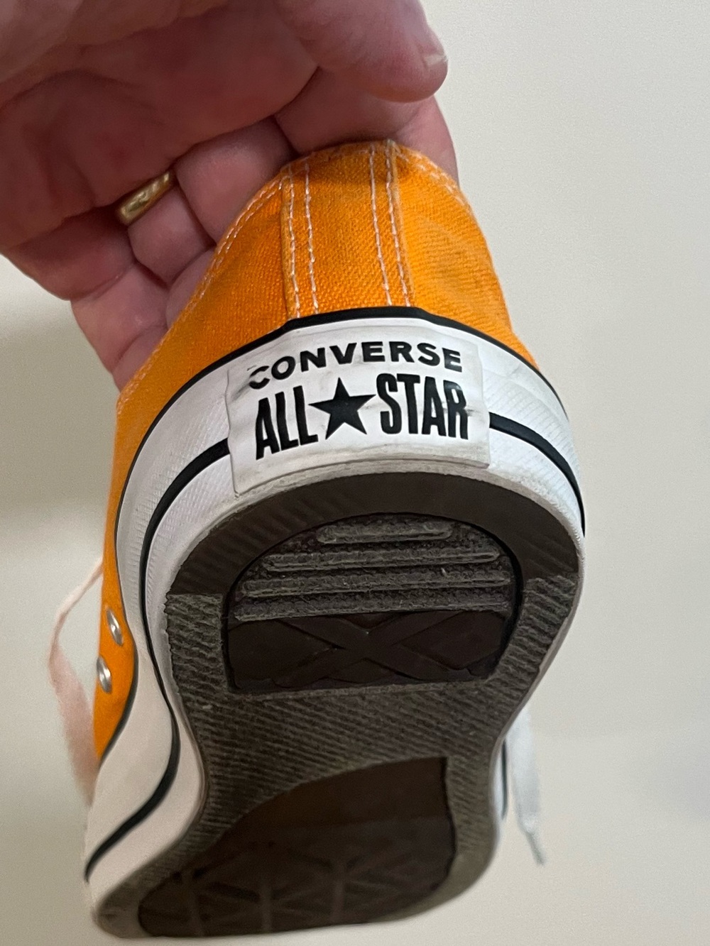 Converse Chuck Taylor All Star Orange Canvas Sneakers Men 9 Women 11 - Picture 15 of 15